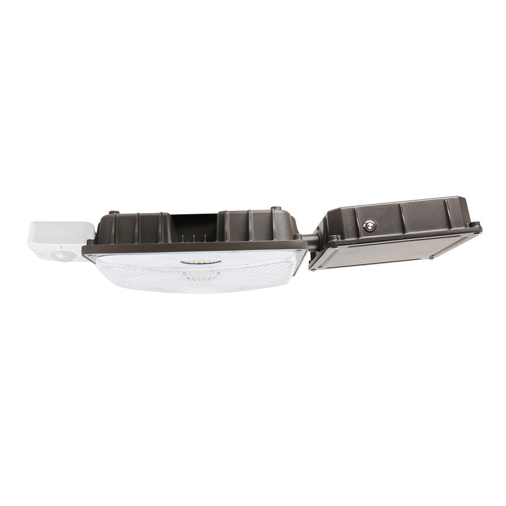 LED Canopy light with Occupancy motion sensor and emergency battery