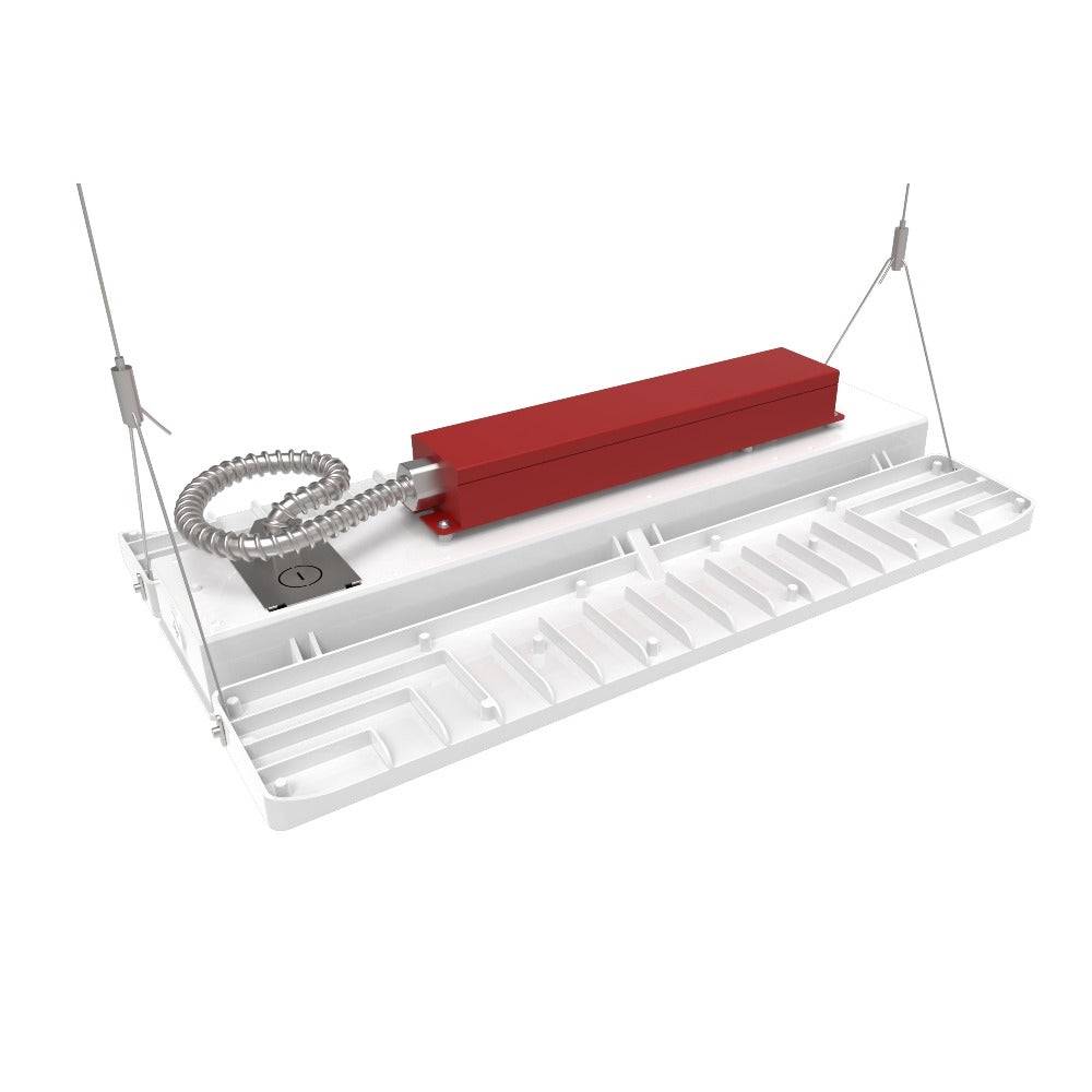 pavo seriesl led linear high bay with emgergency battery backup size ii