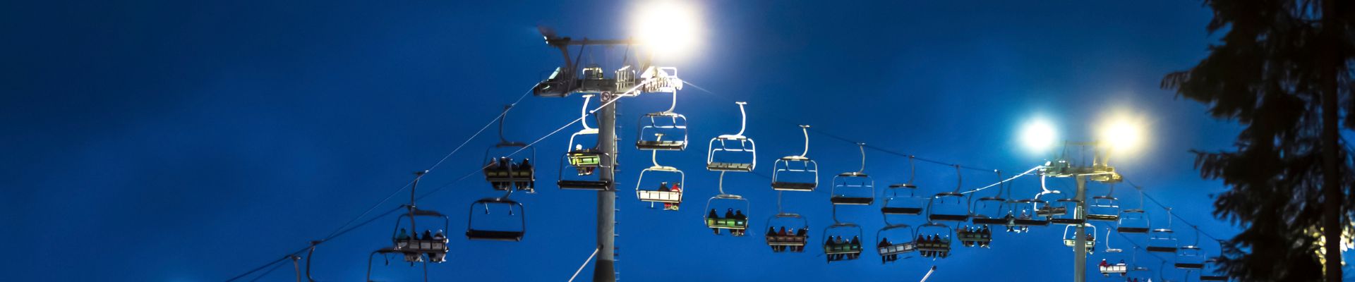 Ski Mountain lights