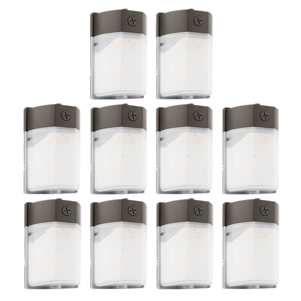 Konlite LED Wall Pack - 25W/15W/10W/8W - 3,250 Lumens - 5000K/4000K/3000K - 120-277V - 70W Equal