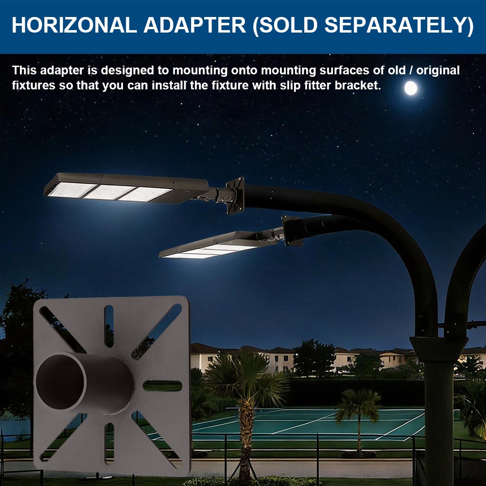 Konlite Spica 400W LED Sports Light -  Dark Bronze - Narrow Asymmetric - 3 Wattage Selectable - 69,600lm Max - 5000K - 1000W Equal