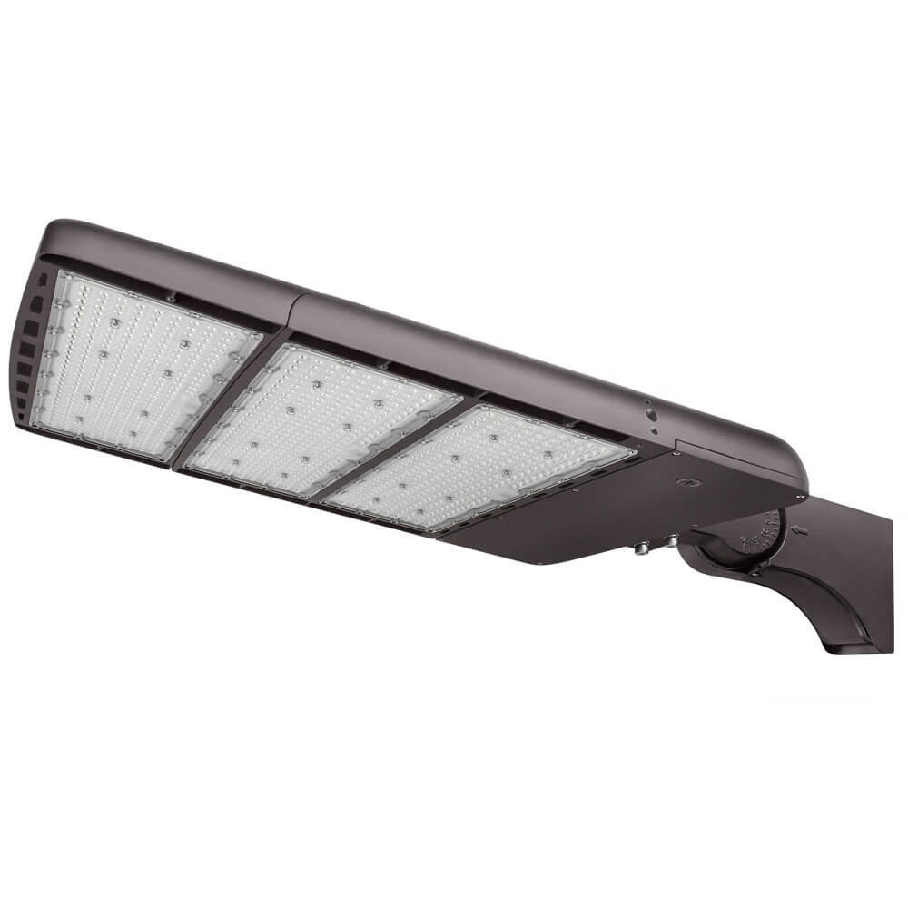Konlite Spica 600W LED Sports Light - Tennis Court Light -  Dark Bronze - Wide Asymmetric - 3 Selectable Wattages - 103,800lm Max - 5000K - 1500W Equal