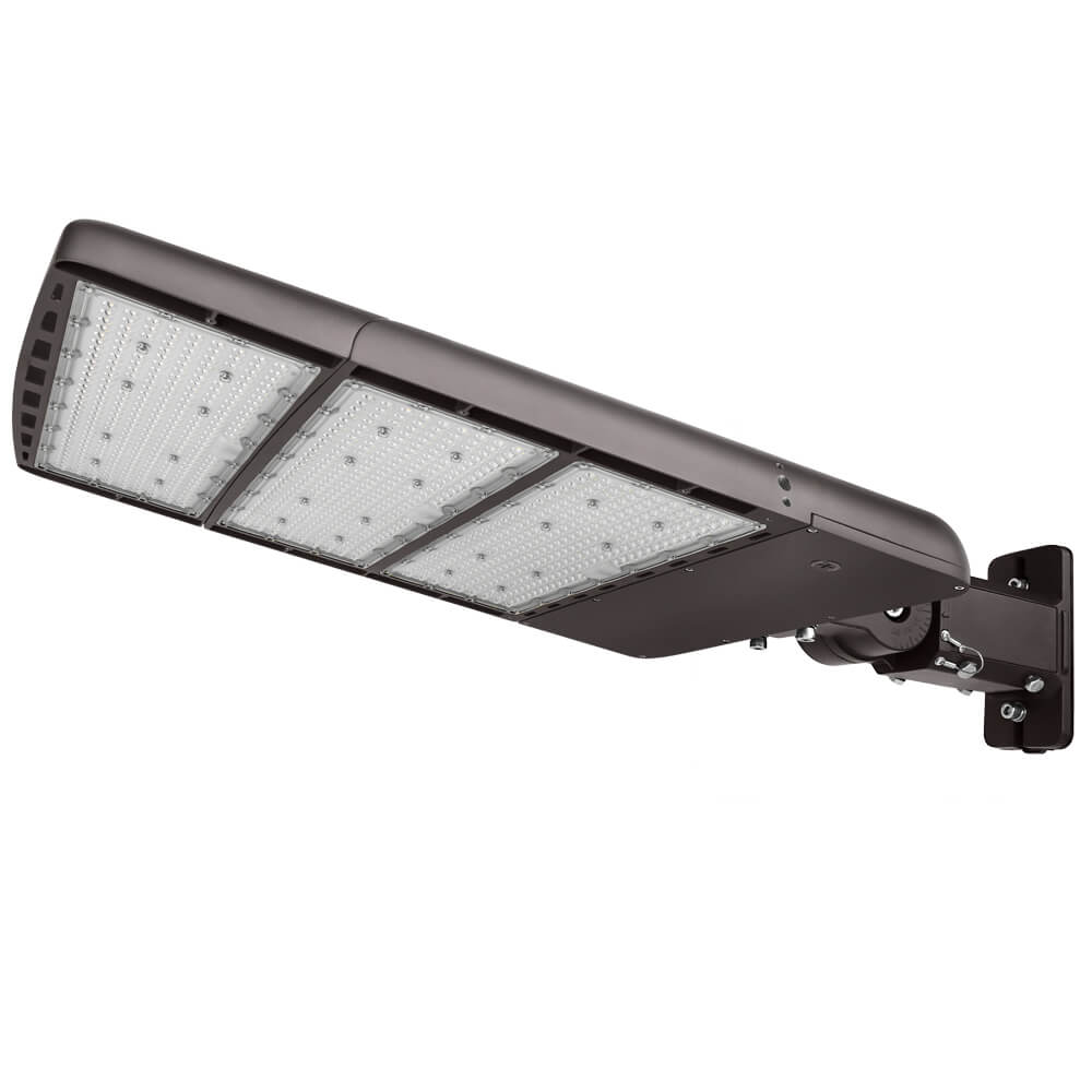 Konlite Spica 600W LED Sports Light - Tennis Court Light -  Dark Bronze - Wide Asymmetric - 3 Selectable Wattages - 103,800lm Max - 5000K - 1500W Equal