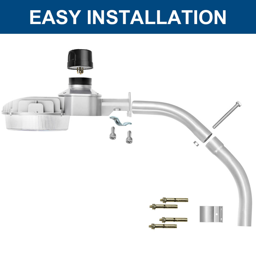 Pole Mount Arm Kits - Konlite BL05 Series LED Dusk to Dawn Light