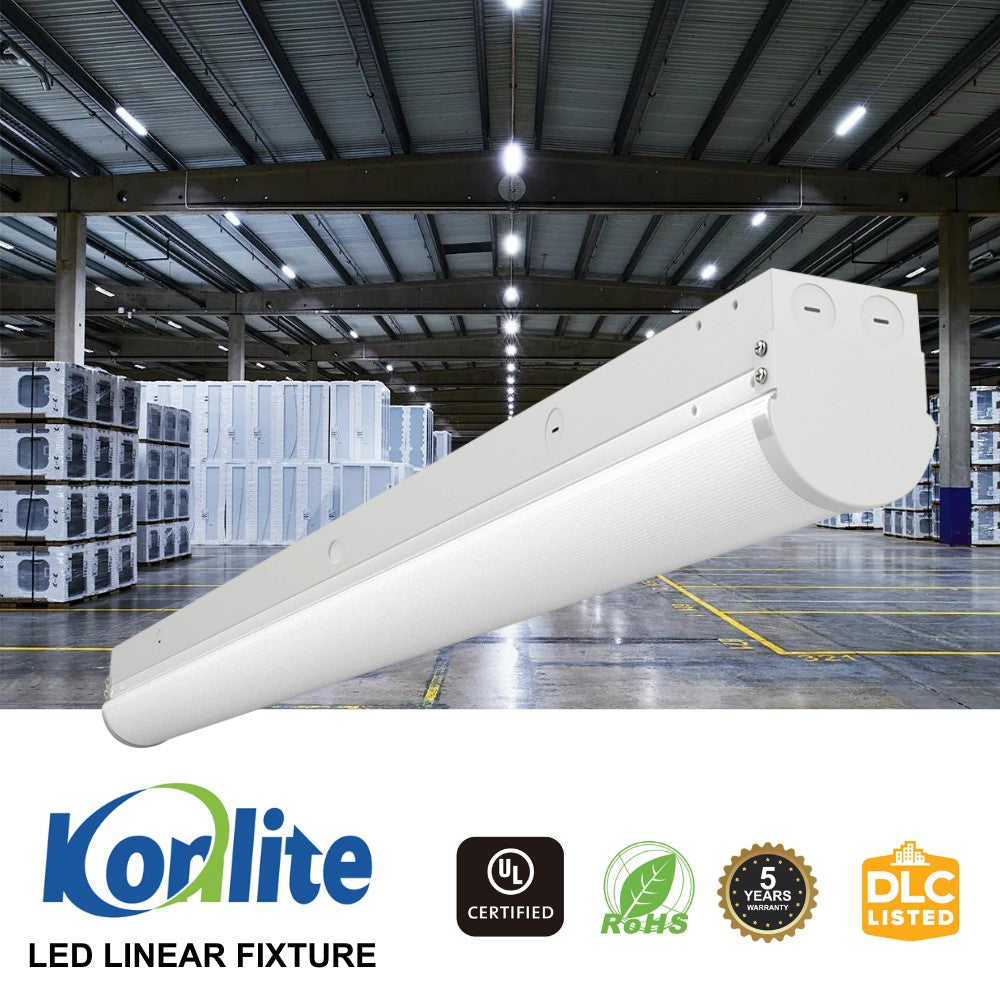 4FT LED Strip Fixture - 35W/28W/21W/15W - Up to 4900 Lumens - 50K/40K/30K - 120-277V - Dimmable