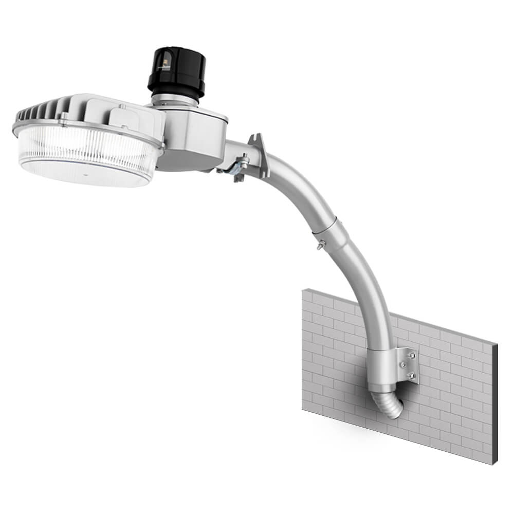 Konlite LED Dusk to Dawn Light - 80W - 4 Watts Selectable - 12,000 LM Max - 5000K/4000K/3000K - 120-277V - 250W Equal