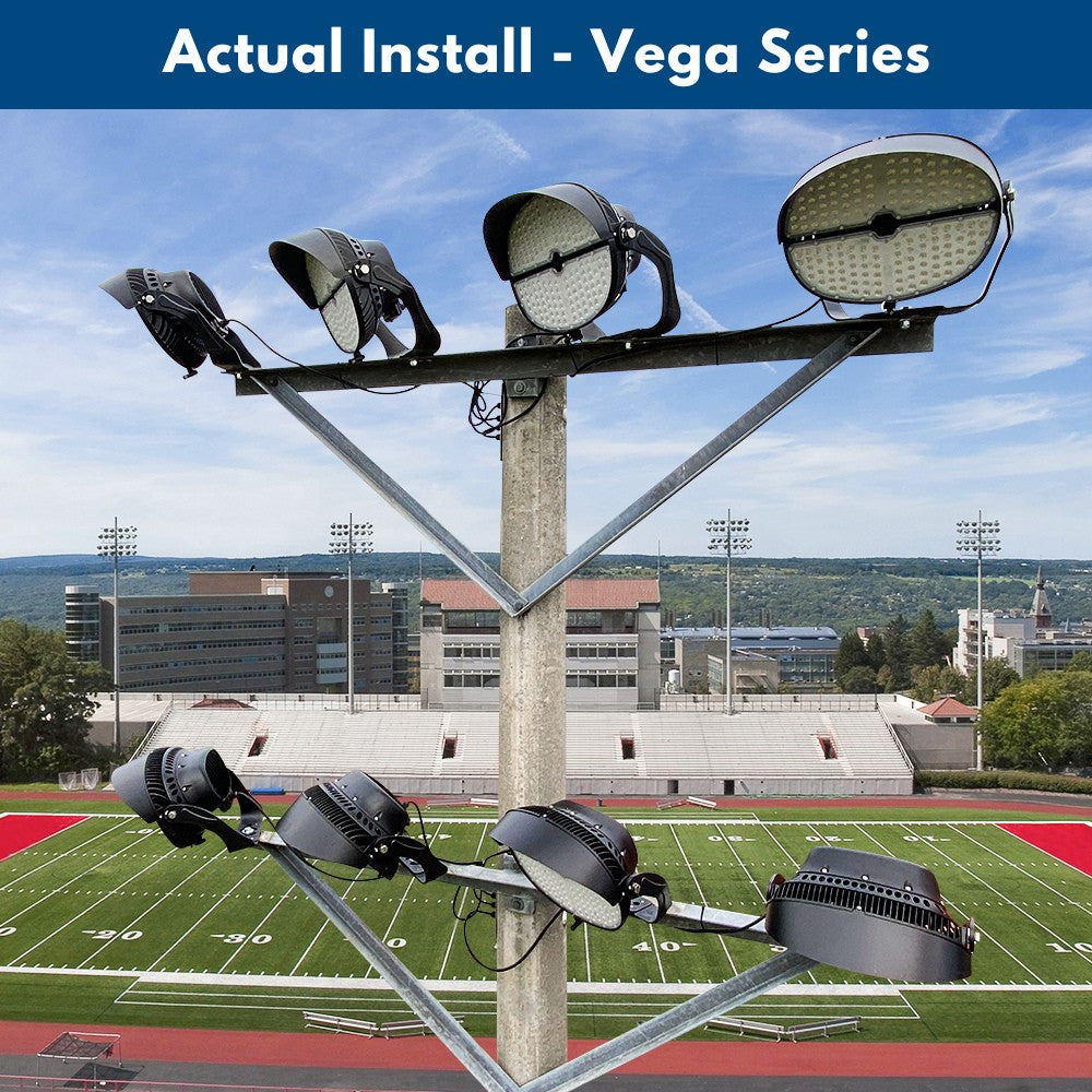 Konlite VEGA LED Sports Light -  505W - 70,000lm - 5000K - 347-480V  - 4H4V - 1500W Equal - 10 Year Warranty