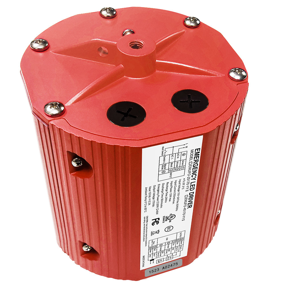LED Emergency Backup Driver - Constant Power - 25W - 100-347Vac Input - 170Vdc Output