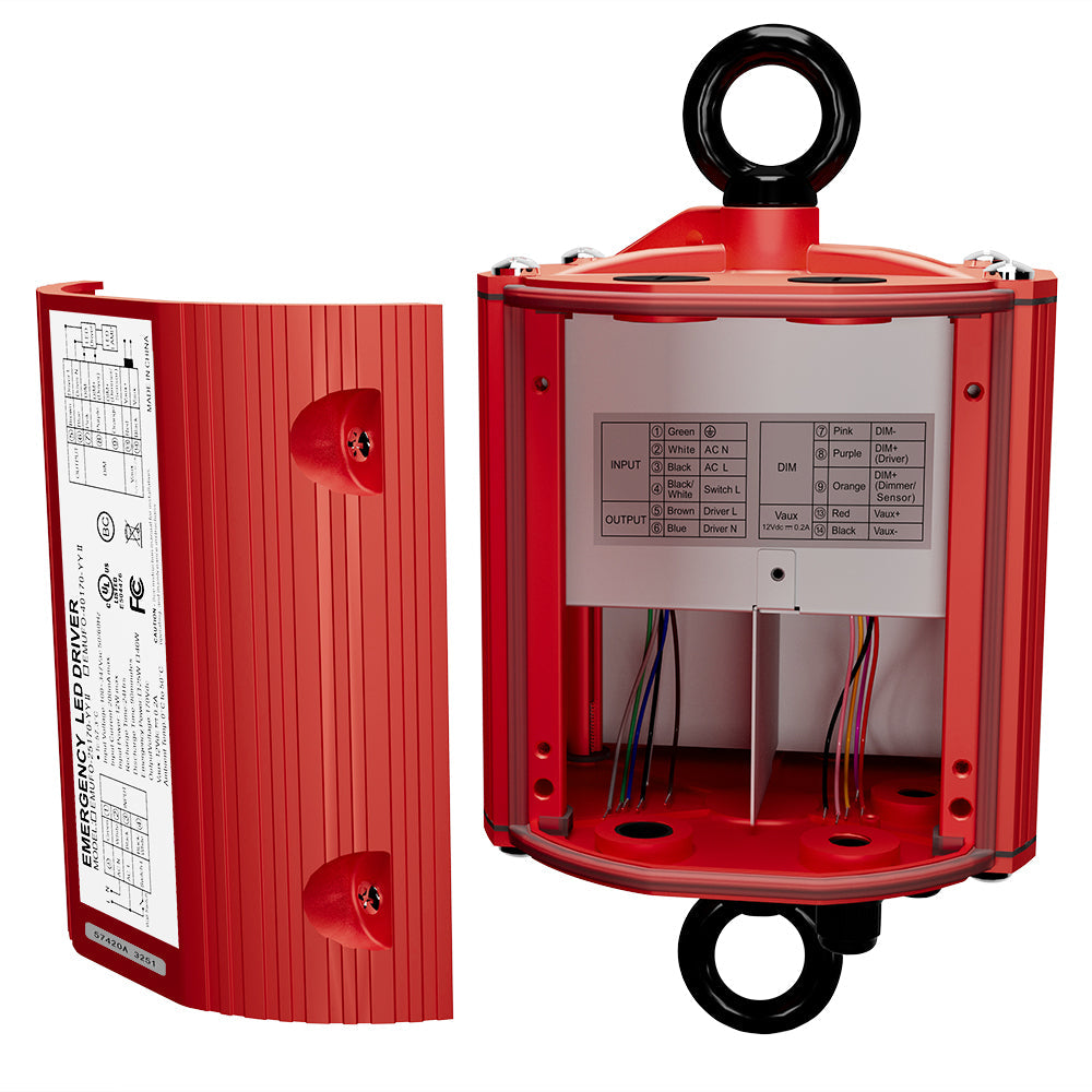 LED Emergency Backup Driver - Constant Power - 25W - 100-347Vac Input - 170Vdc Output