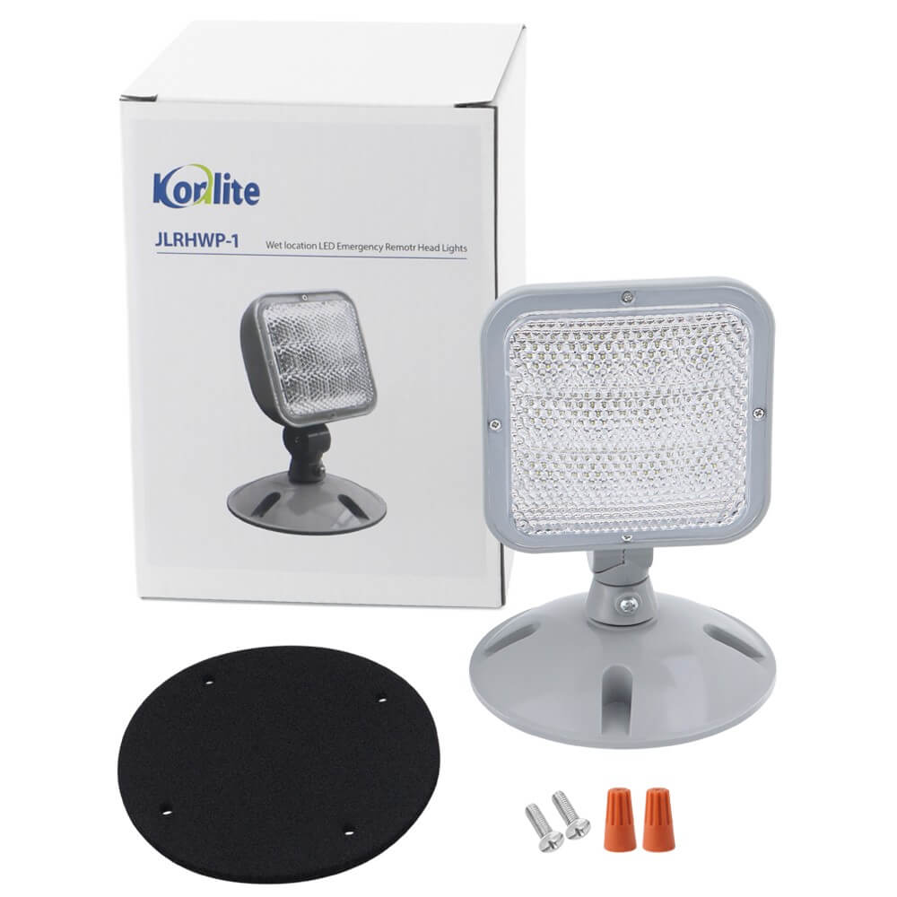LED Emergency Light Remote Head - Single - Outdoor/Indoor Use - 3.6V/9.6V