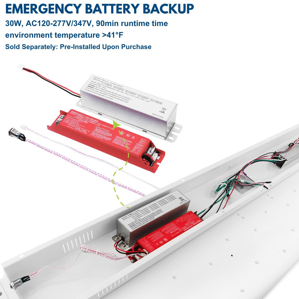 ALTA LED High Bay Light - 4FT - 225W/195W/175W - 37,600 Lumens - 5000K/4000K Selectable - 120-277V - 600W Equal