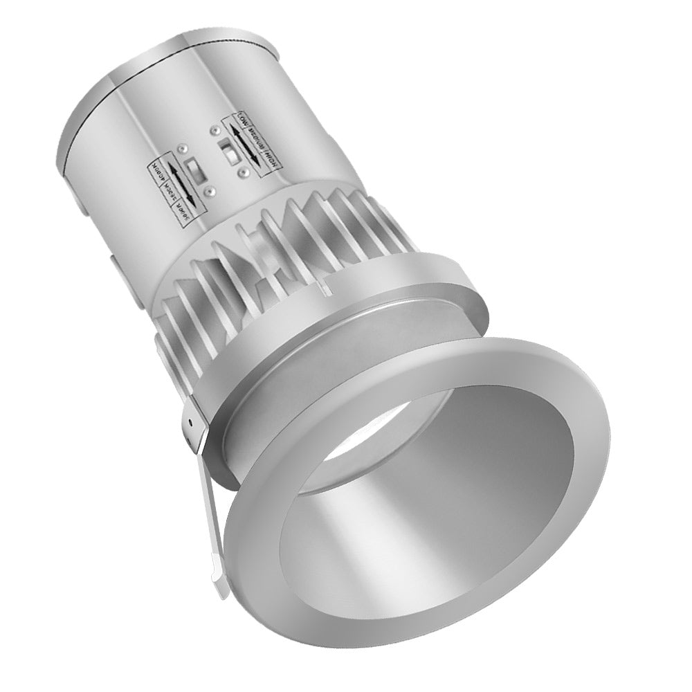40W LED Recessed Downlight with Round Trim – 4300 LM - Watts Selectable - CCT Selectable 5000K / 4000K / 3000K