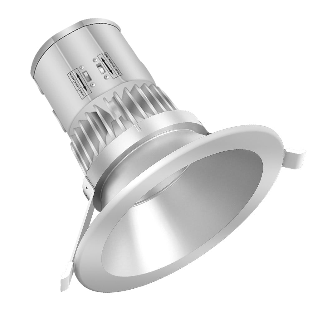 40W LED Recessed Downlight with Round Trim – 4300 LM - Watts Selectable - CCT Selectable 5000K / 4000K / 3000K