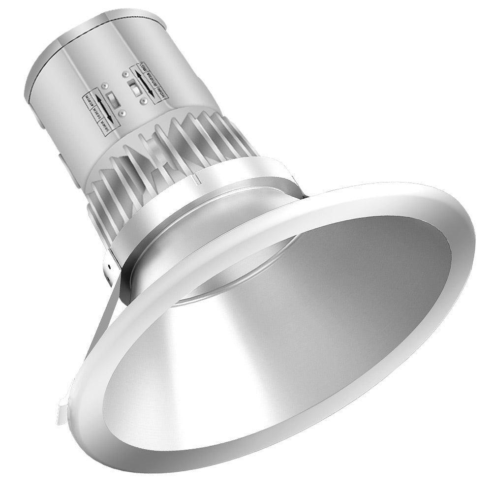 40W LED Recessed Downlight with Round Trim – 4300 LM - Watts Selectable - CCT Selectable 5000K / 4000K / 3000K