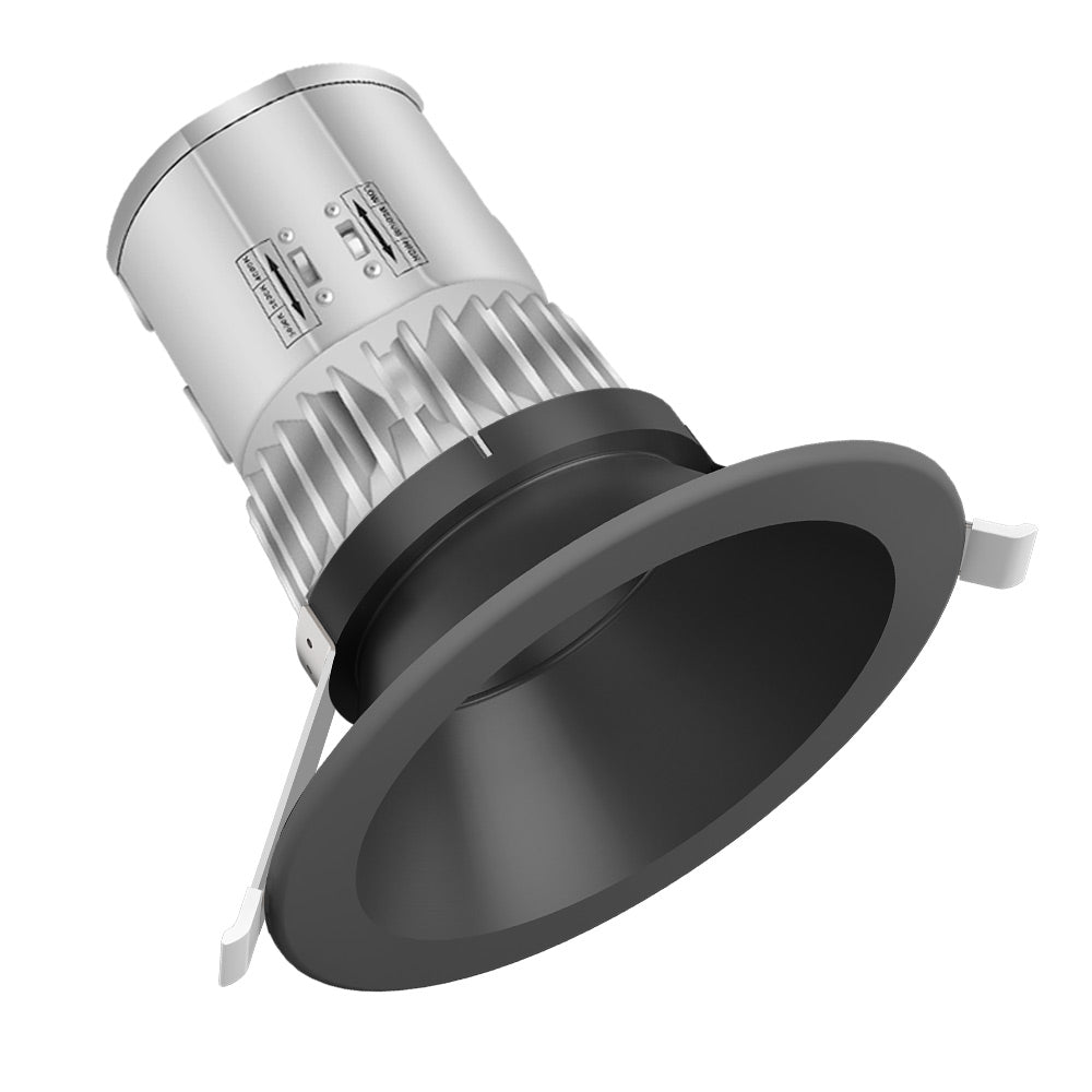 40W LED Recessed Downlight with Round Trim – 4300 LM - Watts Selectable - CCT Selectable 5000K / 4000K / 3000K