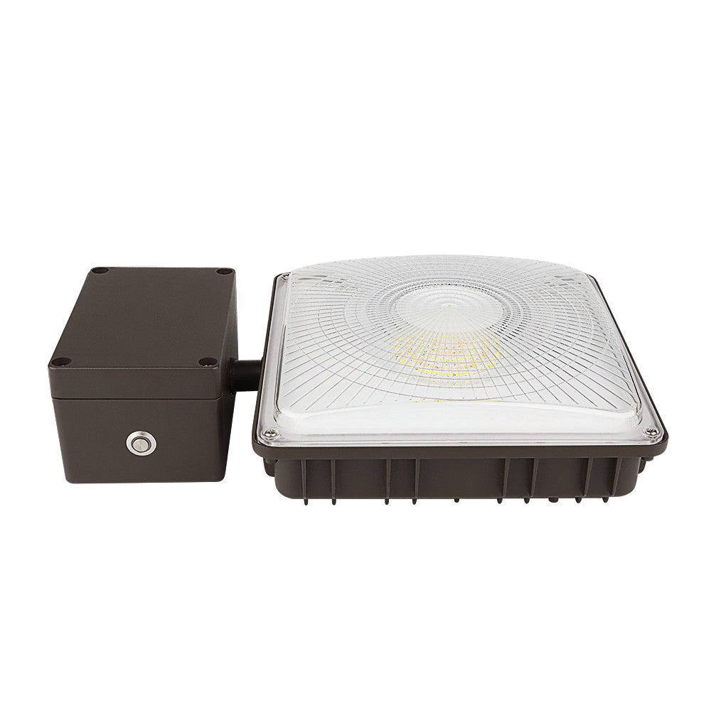 LED Canopy Light with Emergency Battery Backup - 63W/45W/30W Selectable - 5000K/4000K - 9,360 LM - Dimmable - 120-277V - 150W Equal