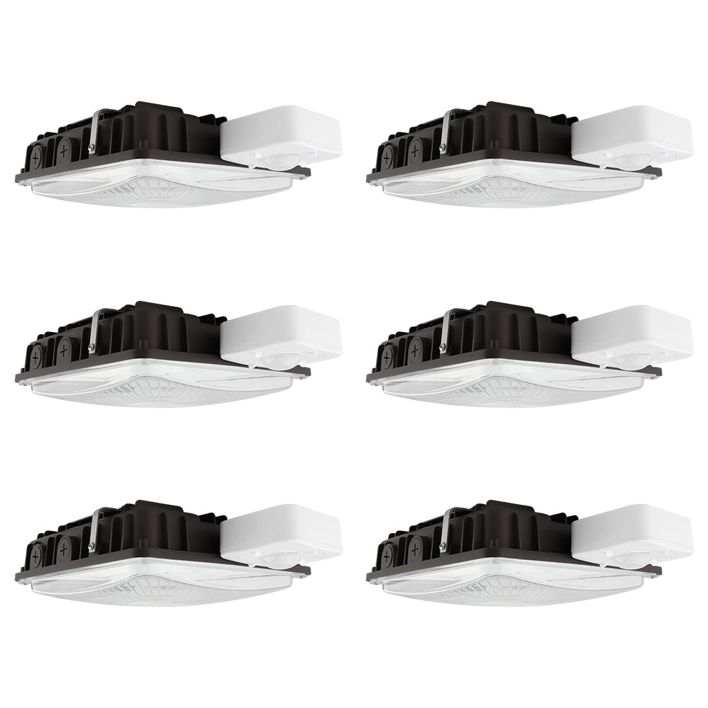 LED Canopy Light - 63W/45W/30W Selectable - 5000K/4000K - Up to 9,360 LM - Dimmable - 120-277V - 150W Equal