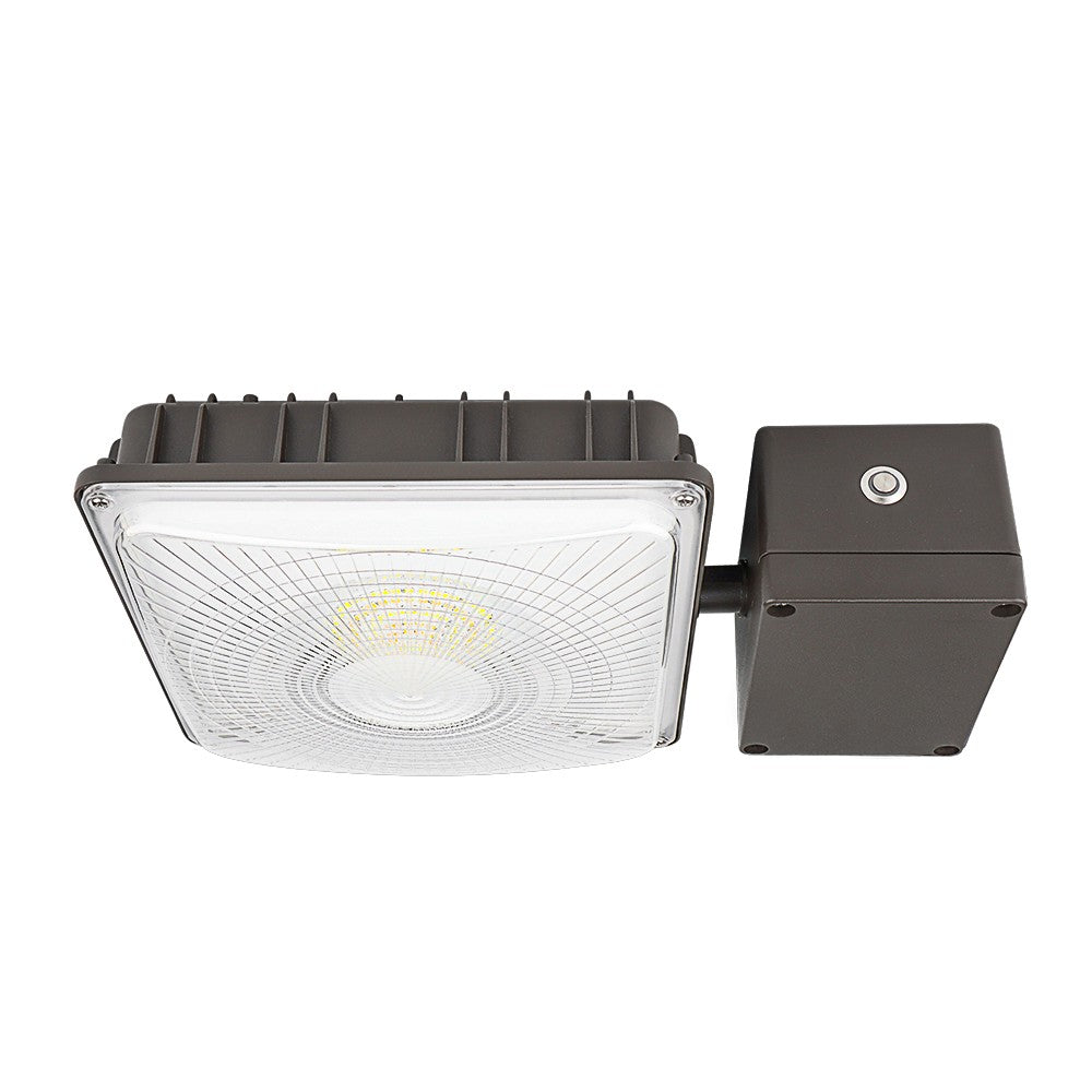 LED Canopy Light with Emergency Battery Backup - 63W/45W/30W Selectable - 5000K/4000K - 9,360 LM - Dimmable - 120-277V - 150W Equal