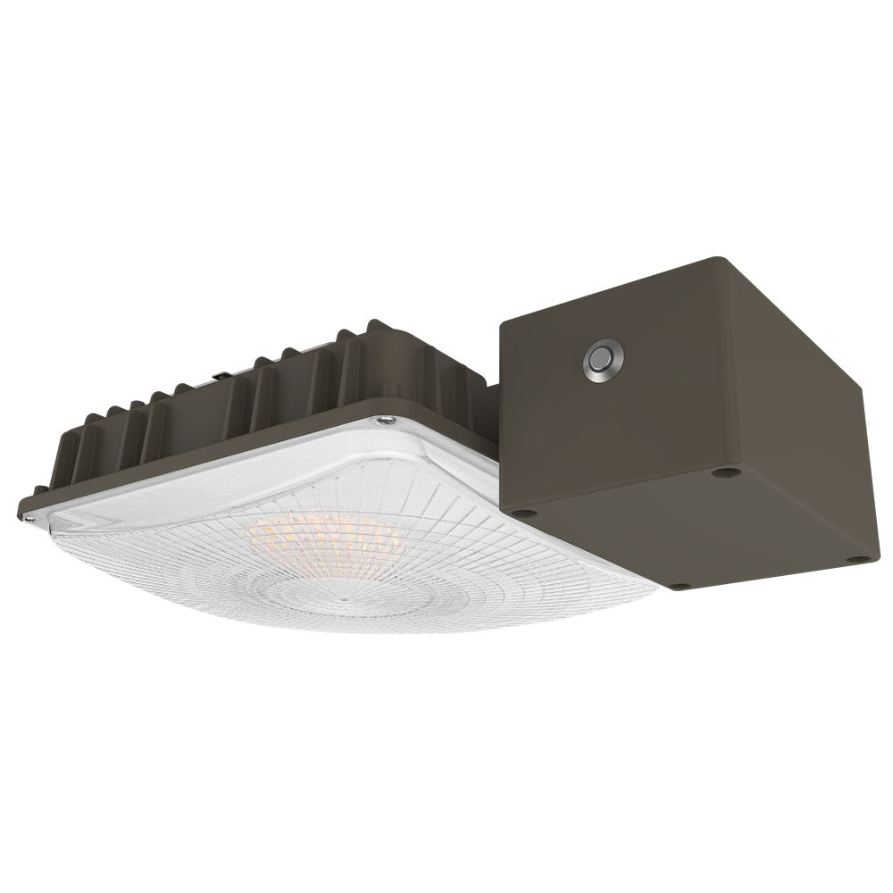 LED Canopy Light with Emergency Battery Backup - 63W/45W/30W Selectable - 5000K/4000K - 9,360 LM - Dimmable - 120-277V - 150W Equal