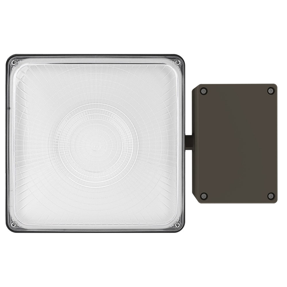 LED Canopy Light with Emergency Battery Backup - 63W/45W/30W Selectable - 5000K/4000K - 9,360 LM - Dimmable - 120-277V - 150W Equal