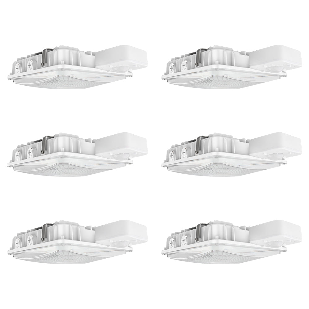 LED Canopy Light - White - 63W/45W/30W Selectable - 5000K/4000K - 9,360 LM - Dimmable - 120-277V - 150W Equal