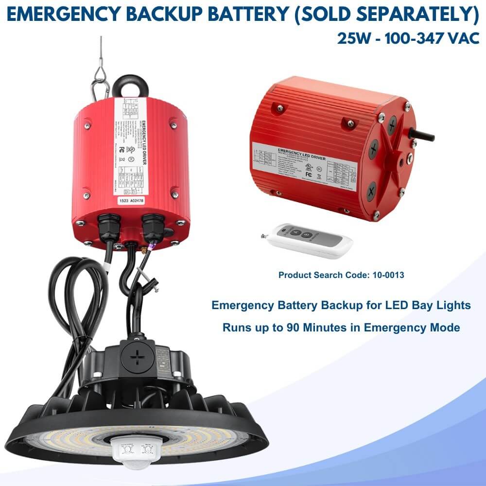 EcoMAX Round UFO LED High Bay Light  -150W/100W/80W -120-277V - 23,250 Lumens - 5000K/4000K - 400W Equal