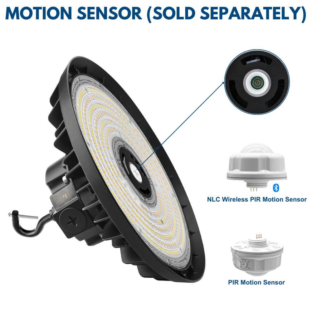 EcoMAX Round UFO LED High Bay Light - 240W/200W/150W - 120-277V - 37,450 Lumens - 5000K/4000K - 1000W Equal