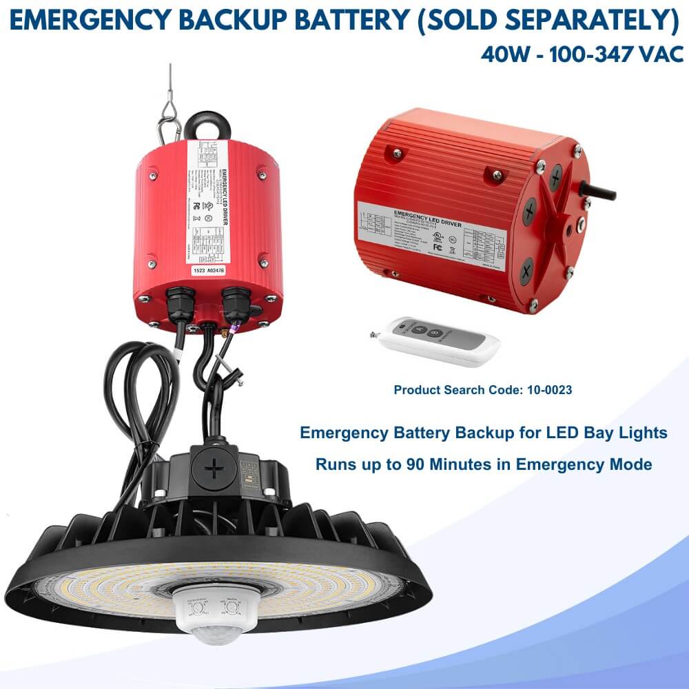 EcoMAX Round UFO LED High Bay Light - 240W/200W/150W - 120-277V - 37,450 Lumens - 5000K/4000K - 1000W Equal