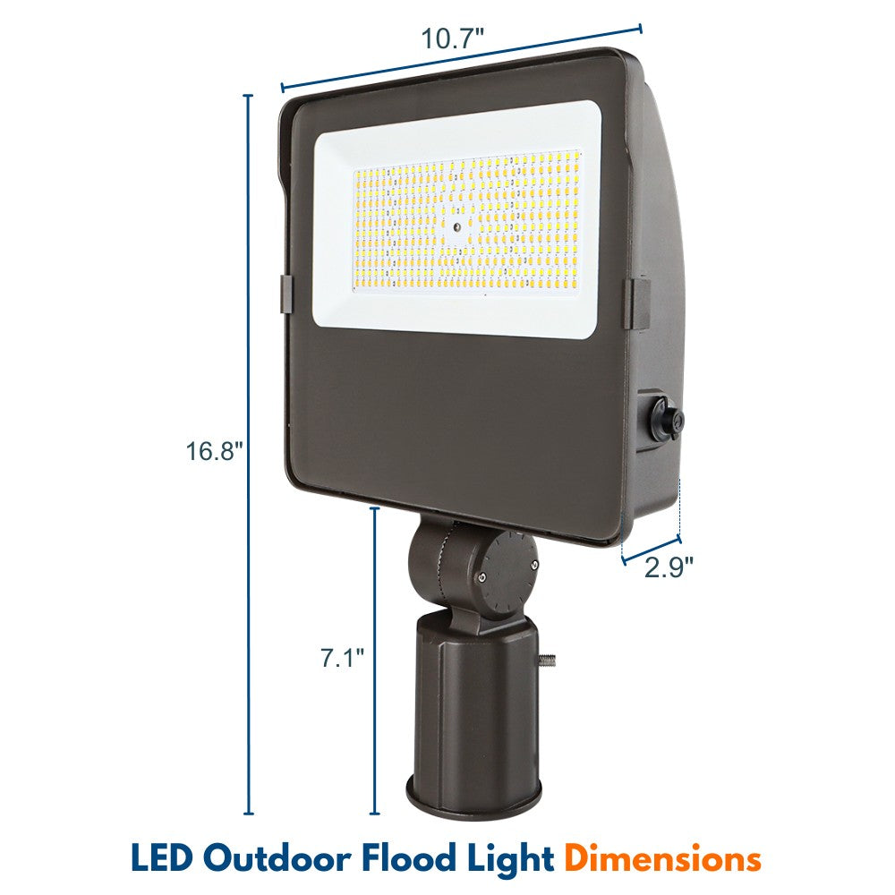 NAVI LED Flood Light - 155W/125W/90W - 23,500 lumens - 5000K/4000K/3000K - 120-277V - 400W Equal