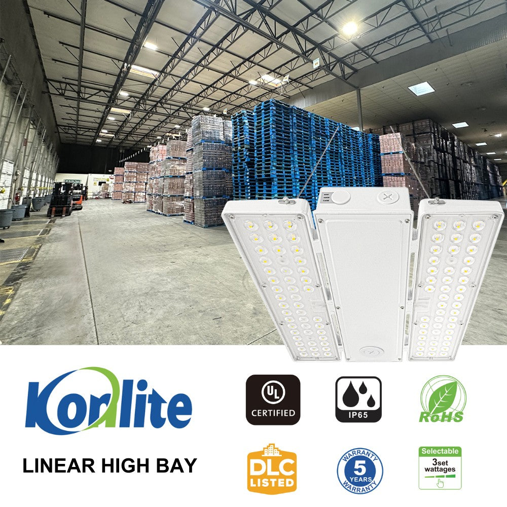 PAVO II LED High Bay Light - 155W - 3 Watts Selectable - 22,750 Lumens - 277-480V - 5000K/4000K Selectable - 400W Equal