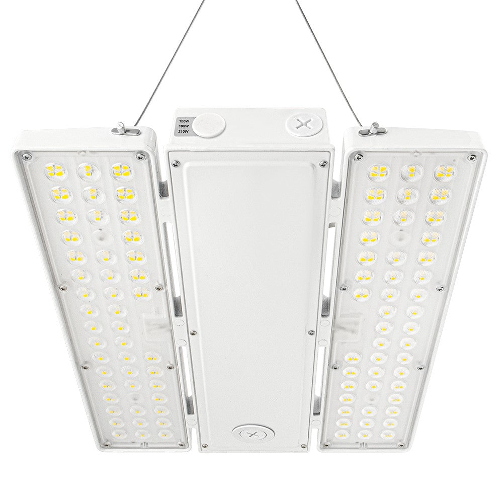 PAVO III LED High Bay Light - 210W/180W/155W Selectable - 31,290 Lumens - 120-277V - 5000K - 600W Equal