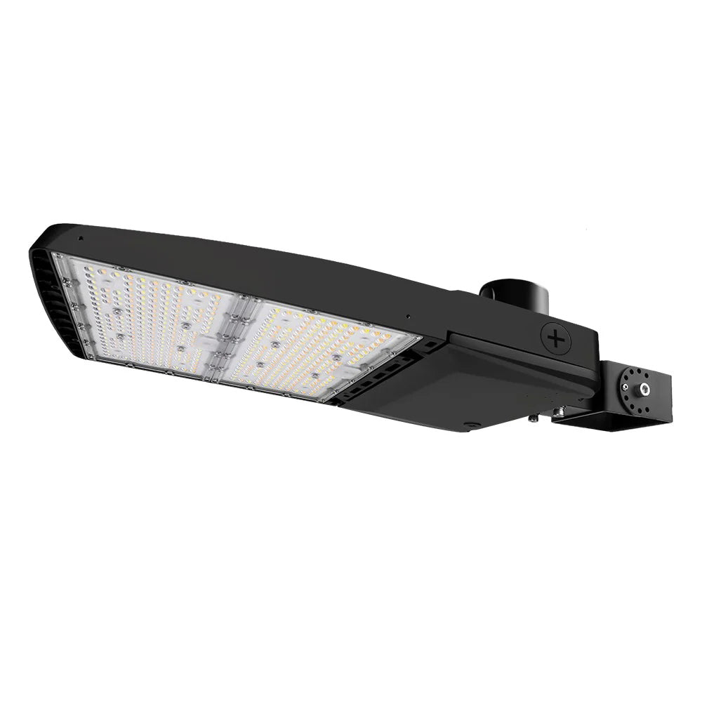 Vela III LED Parking Lot Light - Black Finish - 310W -Type IV - 46,500 Lumens - 3 CCT - 277-480V - 1000W Equal