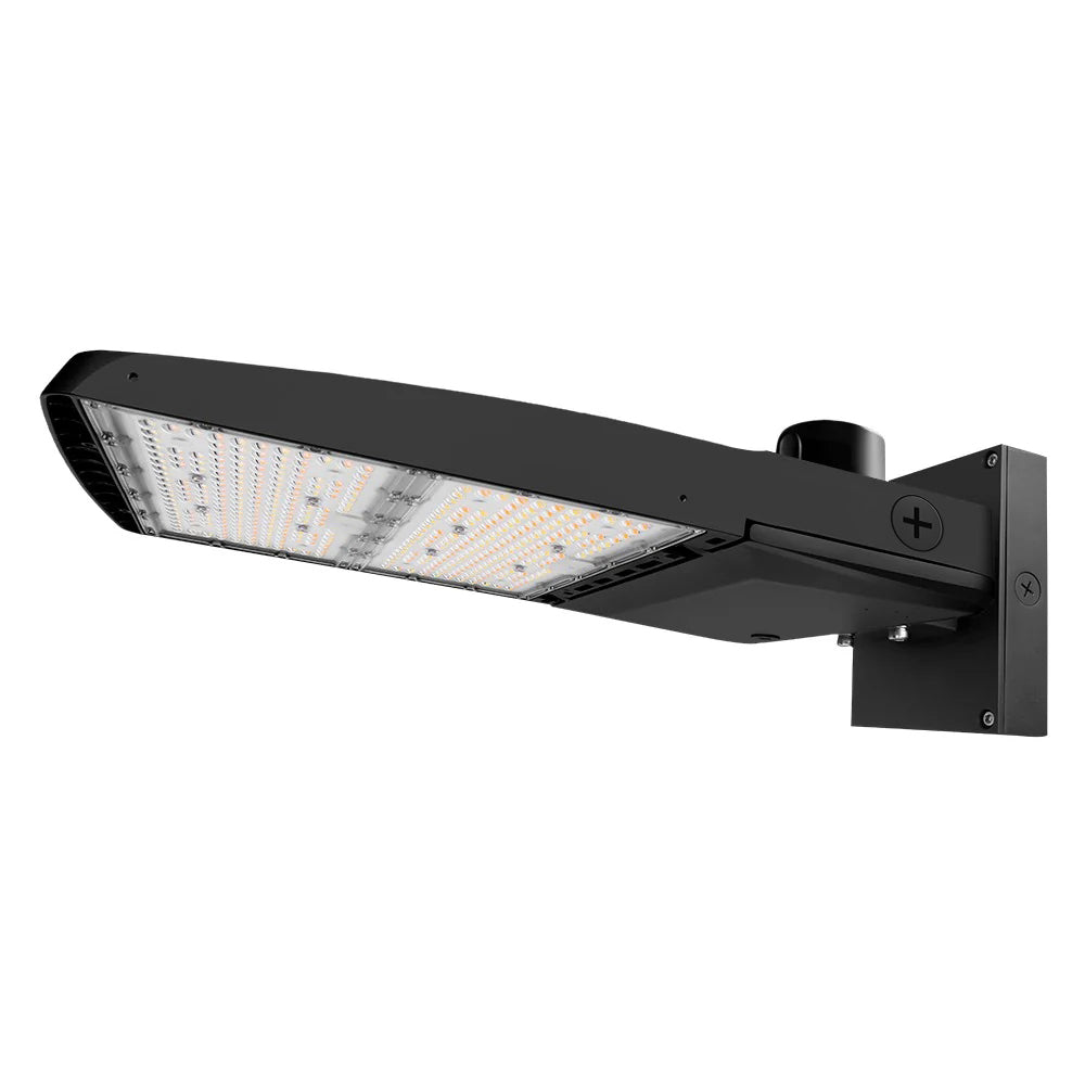Vela III LED Parking Lot Light - Black Finish - 310W -Type IV - 46,500 Lumens - 3 CCT - 277-480V - 1000W Equal