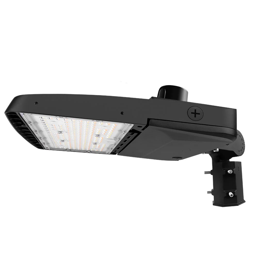 Vela I LED Parking Lot Light - Black Finish - 150W/120W/100W/80W Selectable - UP to 23,000 Lumens -3 CCT Selectable - Type III - 120-277V - 400W Equal