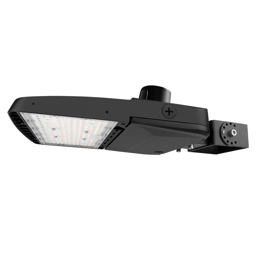 Vela I LED Parking Lot Light - Black Finish - 150W/120W/100W/80W Selectable - UP to 23,000 Lumens -3 CCT Selectable - Type III - 120-277V - 400W Equal