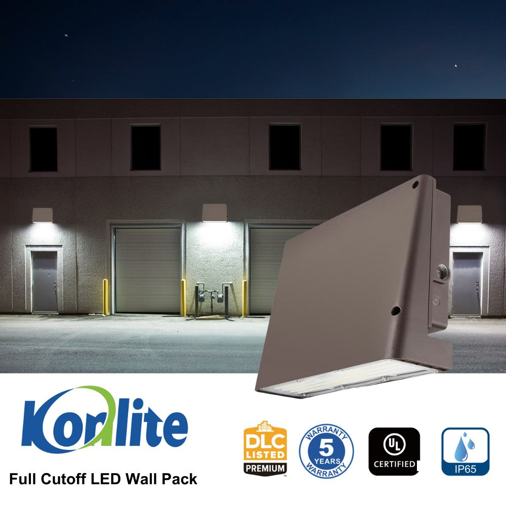 Full Cutoff LED Wall Pack - 100W - 14,500 Lumens - 4000K - 120-277V - 320W Equal