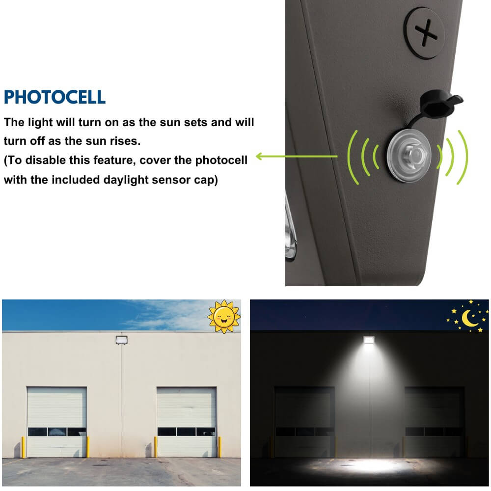Konlite KWPT LED Wall Pack Light - 63W/53W/33W Selectable - 8,850 lumens - 5000K/4000K/3000K - Dimmable - 120-277V - 250W Equal