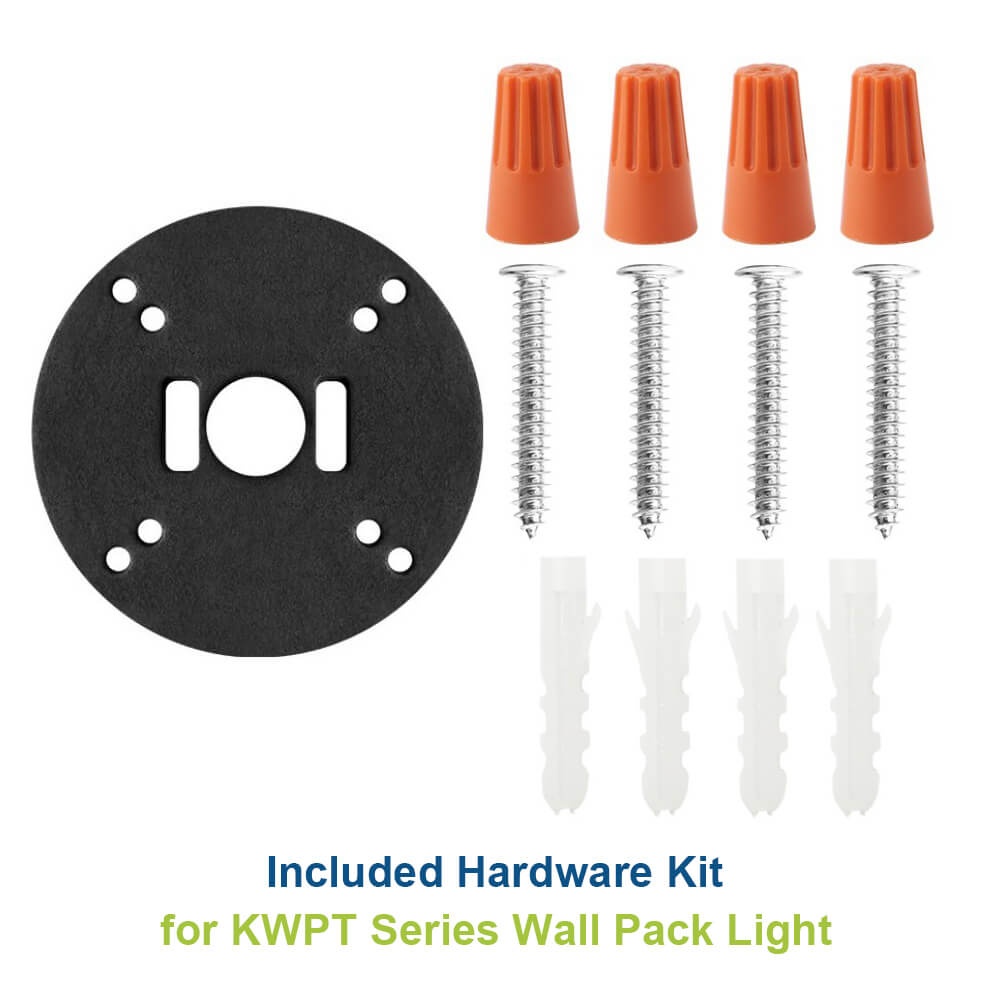 Konlite KWPT LED Wall Pack Light - 63W/53W/33W Selectable - 8,850 lumens - 5000K/4000K/3000K - Dimmable - 120-277V - 250W Equal