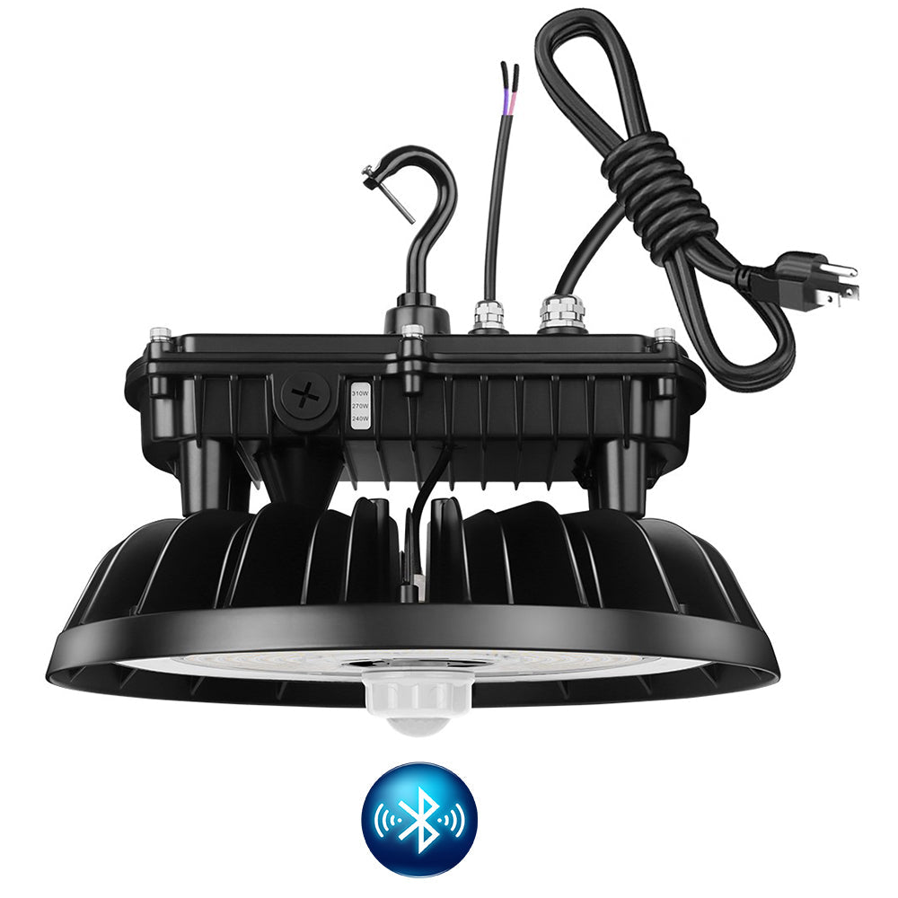 MAX Round UFO LED Bay Light - 310W/270W/240W Selectable - 46500 Lumens - 5000K - 1000W Equal