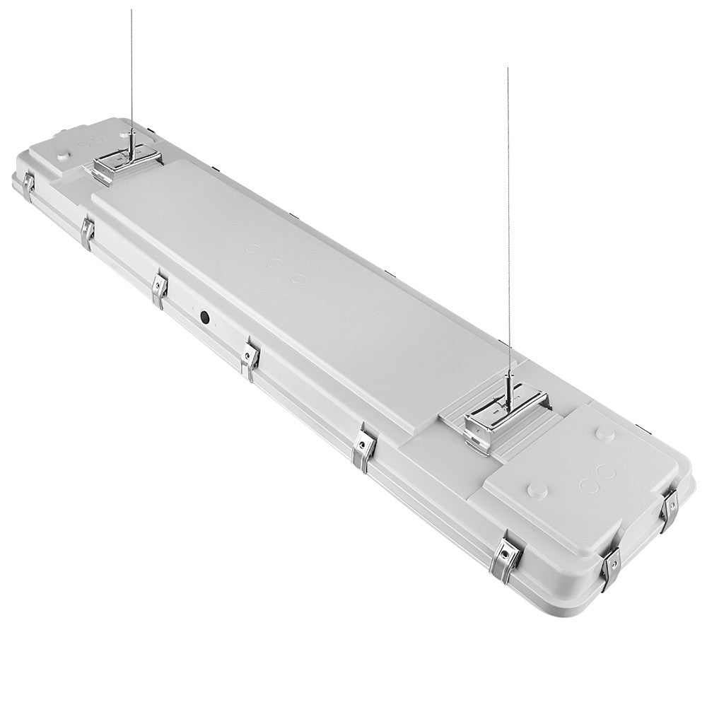 NSF 4ft Vapor Tight LED Light Fixture - 165/135/105W - 27,400 lumens - 5000K/4000K/3500K Selectable - 120-277V