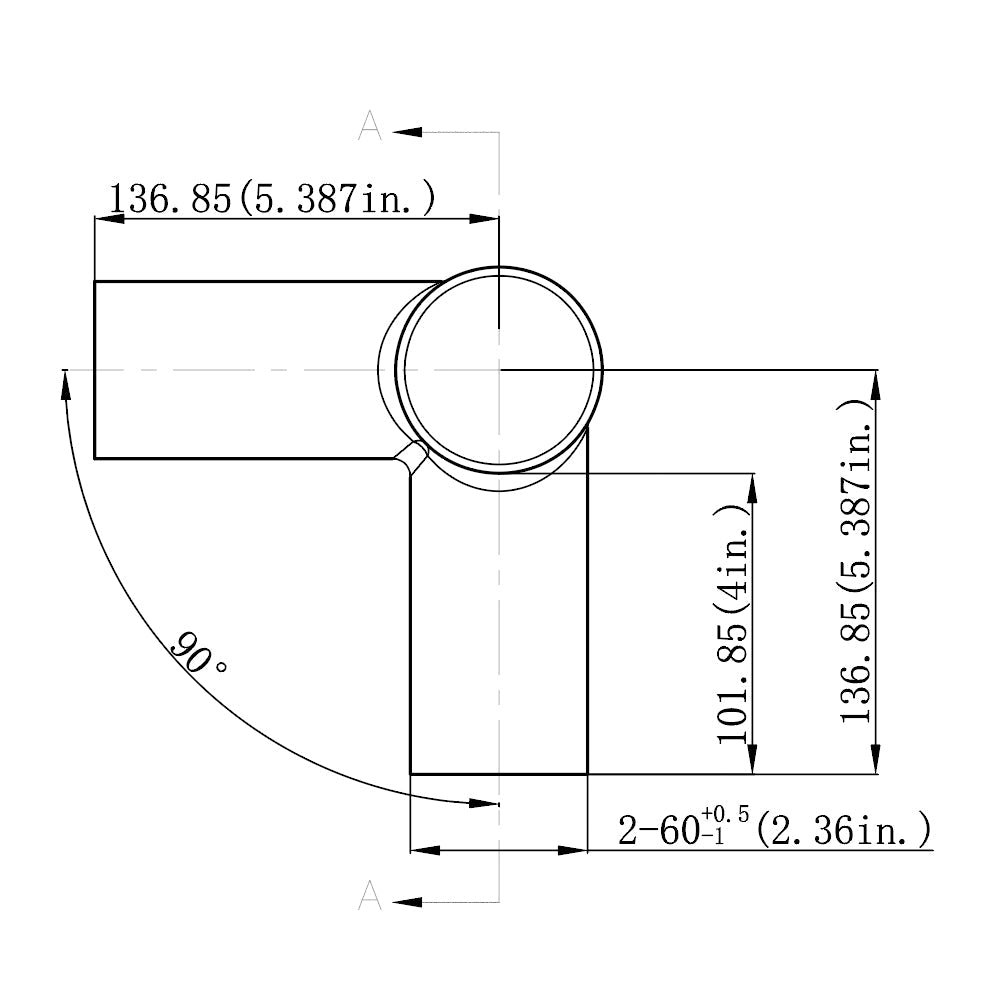 Twin Spoke 90° Tenon Adapter