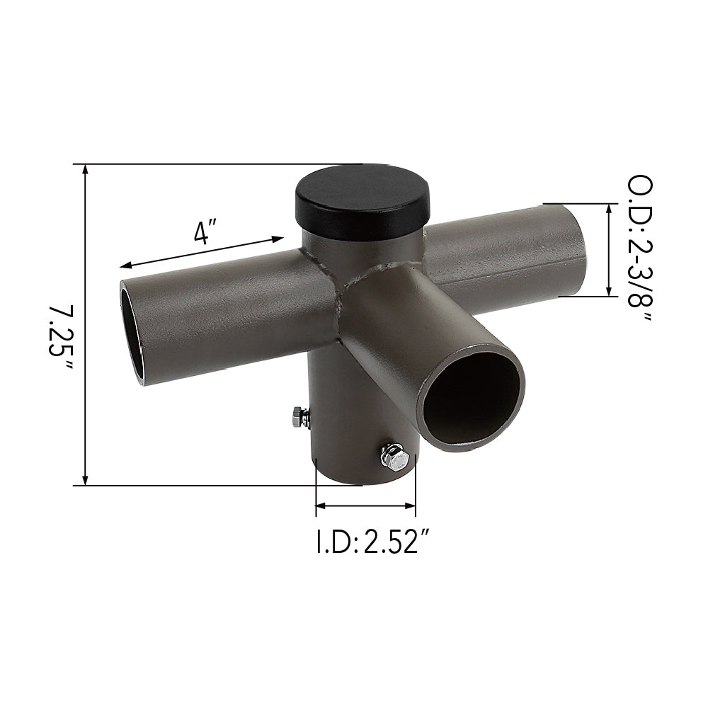 Triple Spoke 90° Tenon Adapter