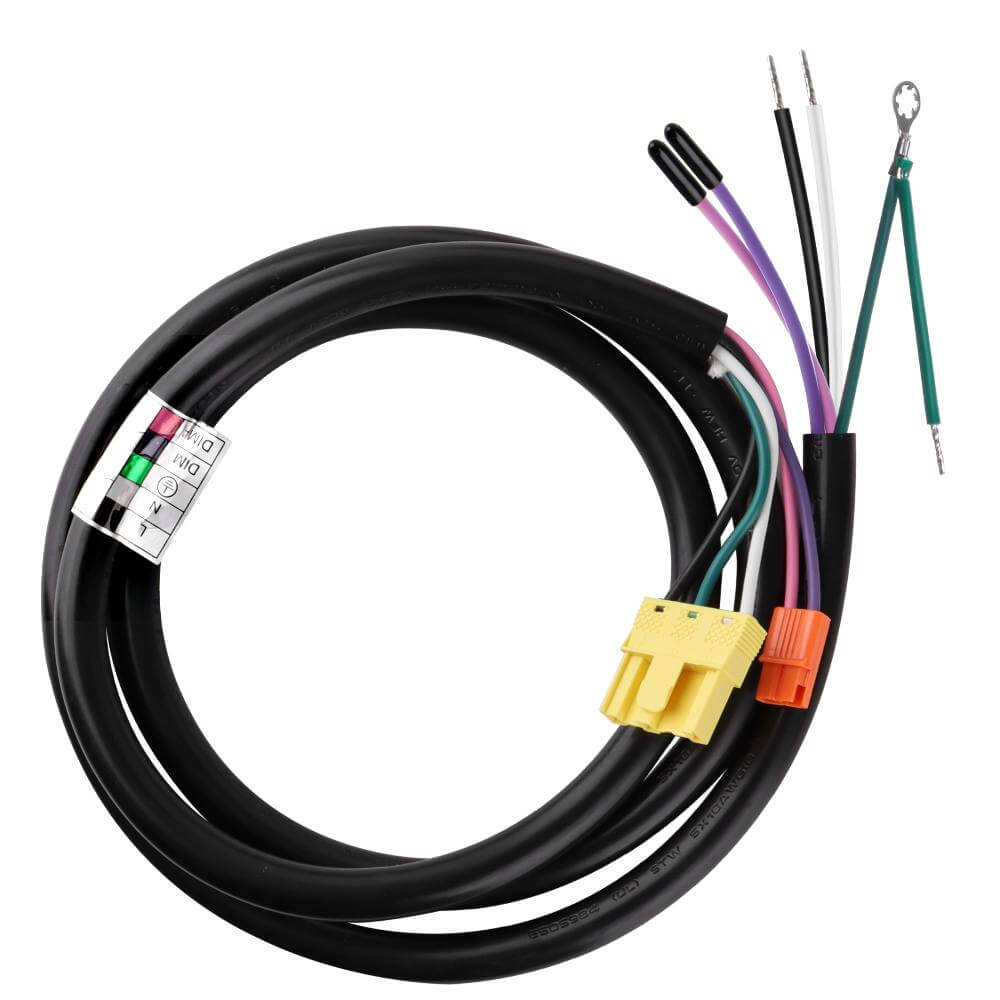 4.5 ft. Power Cord - Use with Konlite Black Architectural Linear Light Fixture