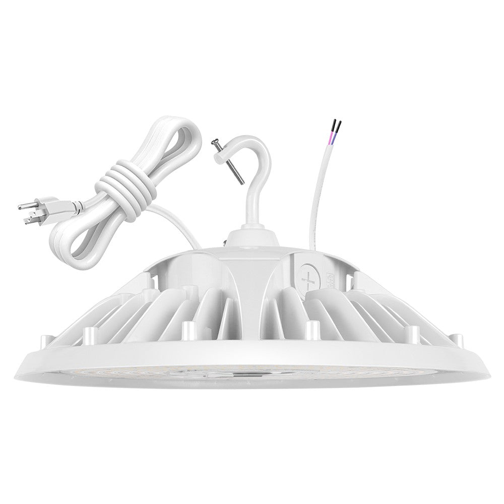 MAX Round LED High Bay Light - White - 240W/200W/180W Selectable - 36000 Lumens - 5000K - 1000W Equal