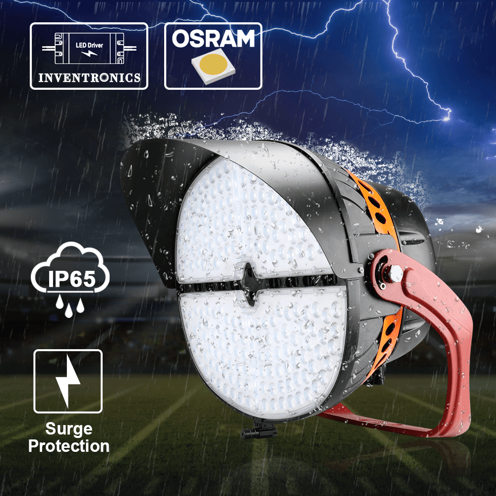 VEGA LED Sports Light -  600W - 84,000lm - 5000K - 200-480V - 4H4V - 1500W Equal - 10 Year Warranty