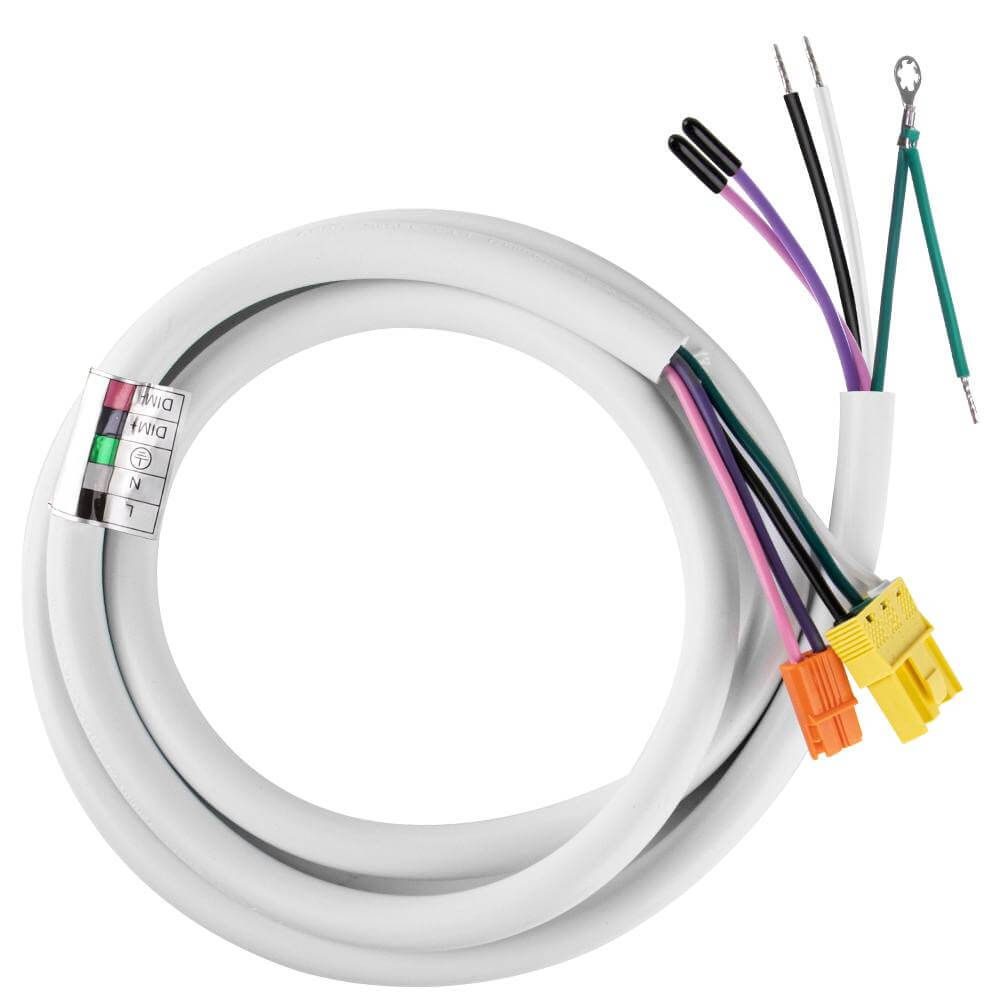 4.5 ft. Power Cord - Use with Konlite White Architectural Linear Light Fixture