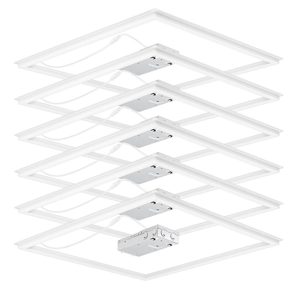 2x2 ft. LED Grid Frame Light - 5000 Lumens - 40W/30W/20W - 5 CCT Selectable - 120-277V