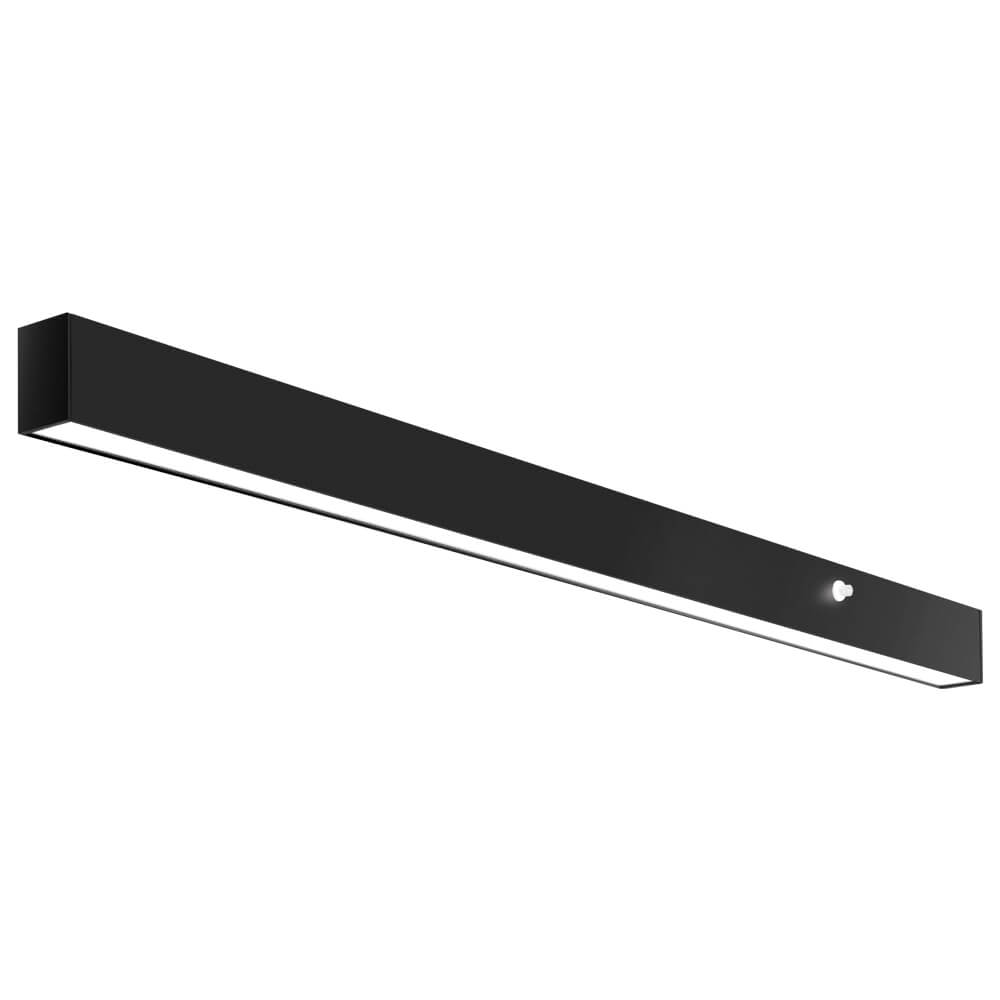 4 FT Black LED Architectural Linear Light Fixture - 6160 LM - Wattage Selectable - Kelvin 3500-4000-5000K