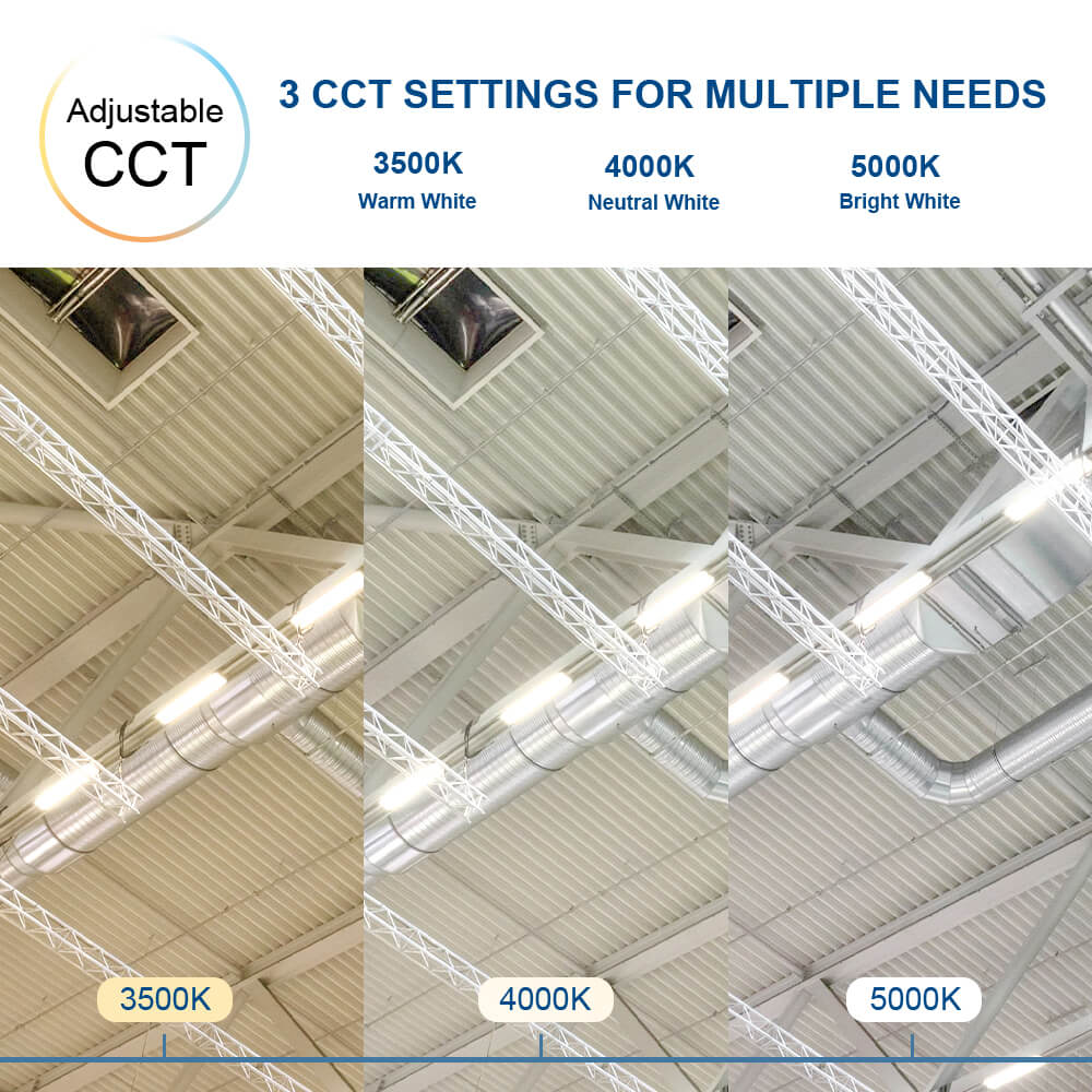 4FT LED Strip Fixture - Up to 6700 LM - Wattage Selectable - Kelvin 3500-4000-5000K