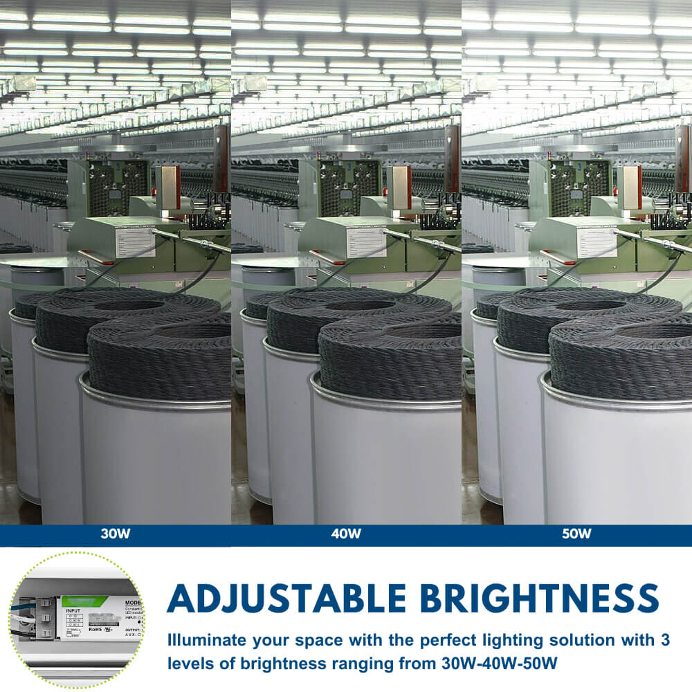 4FT LED Strip Fixture - Up to 6700 LM - Wattage Selectable - Kelvin 3500-4000-5000K